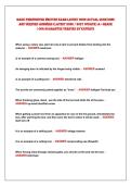 Basic FireFighter Written exam latest 2026 actual Questions&NewLine;and VeriFied ansWers &lpar;latest 2026 &sol; 2027 update&rpar; a&plus; grade&NewLine;100&percnt; guarantee VeriFied By experts 