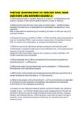 PORTAGE LEARNING BIOD 101 UPDATED FINAL EXAM QUESTIONS AND ANSWERS GRADED A&period;pdf