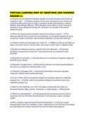 PORTAGE LEARNING BIOD 101 QUESTIONS AND ANSWERS GRADED A&period;pdf