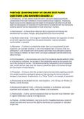PORTAGE LEARNING BIOD 101 EXAMS TEST PAPER QUESTIONS AND ANSWERS GRADED A&period;pdf