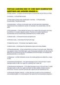 PORTAGE LEARNING BIOD 101 CORE MAIN EXAMINATION QUESTIONS AND ANSWERS GRADED A&period;pdf&NewLine;&NewLine;