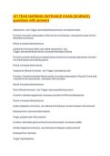 ATI TEAS NURSING ENTRANCE EXAM &lpar;SCIENCE&rpar; questions with answers