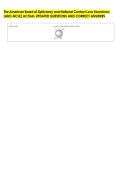 The American Board of Opticianry and National Contact Lens Examiners &NewLine;&lpar;ABO-NCLE&rpar; ACTUAL UPDATED QUESTIONS AND CORRECT ANSWERS 