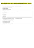 NCLE Practice Test ACTUAL UPDATED QUESTIONS AND CORRECT ANSWERS 