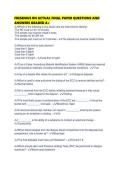 FRESENIUS RN ACTUAL FINAL PAPER QUESTIONS AND ANSWERS GRADED A&period;pdf