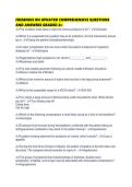 FRESENIUS RN UPDATED COMPREHENSIVE QUESTIONS AND ANSWERS GRADED A&period;pdf