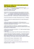 FRESENIUS RN NURSE STUDY EXAM GUIDE QUESTIONS AND ANSWERS GRADED A&period;pdf