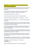 FRESENIUS RN NURSE MAIN CORE EXAMS QUESTIONS AND ANSWERS GRADED A&period;pdf