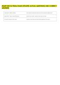 MGMT 405 KU FINAL EXAM UPDATED ACTUAL QUESTIONS AND CORRECT &NewLine;ANSWERS 