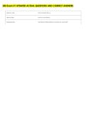 245 Exam &num;1 UPDATED ACTUAL QUESTIONS AND CORRECT ANSWERS 