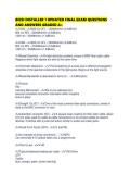 BICSI INSTALLER 1 UPDATED FINAL EXAM QUESTIONS AND ANSWERS GRADED A&period;pdf