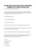 NS&period;M07&period;5741 EXAM QUESTIONS ANSWERED CORRECTLY LATEST UPDATE 2026&NewLine;