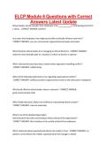 ELCP Module 6 Questions with Correct Answers Latest Update&period;