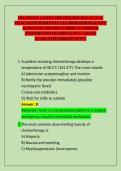 ONCOLOGY LATEST UPDATED 2026-2027 ACTUAL FINAL EXAM WITH WELL ELLABORATED PRACTICE QUESTIONS AND 100&percnt; CORRECT VERIFIED ANSWERS WITH RATIONALES A&plus; GRADE GUARANTEED BRAND NEW&excl;&excl;&excl;