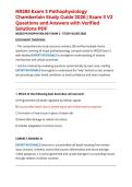 NR283 Exam 3 Pathophysiology Chamberlain Study Guide 2026 &vert; Exam 3 V2 Questions and Answers with Verified Solutions PDF