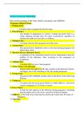 ob vocabulary terms for pregnancy and childbirth nr 327 &lpar;Latest Update&rpar; Questions with Answers Grade A&plus; 100 Correct