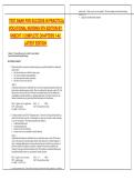 TEST BANK FOR SUCCESS IN PRACTICAL VOCATIONAL NURSING 9TH EDITION BY KNECHT &vert; COMPLETE CHAPTERS 1-42 LATEST EDITION  &vert; All Chapters