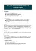 WGU D488 Security Architecture Exam Prep Document 2026&sol;2027 &vert; Western Governors University &vert; Security Architecture&comma; IAM & Zero Trust &vert; 70 Verified Questions with Detailed Rationales