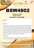 BSW4802 Assignment 2 &lpar;COMPLETE ANSWERS&rpar; 2026 - DUE 16 July 2026