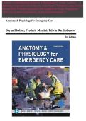 Updated Latest 2026 2027 Test Bank For Anatomy And Physiology For Emergency Care 3rd Edition By Bryan E Bledsoe Complete Questions And Answers Comprehensive EMS Anatomy Physiology Emergency Medical Services Trauma Care Human Body Systems Clinical Assessme