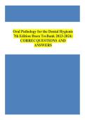 Updated Latest 2026 2027 Test Bank For Oral Pathology For The Dental Hygienist 7th Edition By Ole A Ibsen And Joan Andersen Phelan Complete Questions And Answers Comprehensive Oral Pathology Dental Hygiene Disease Recognition Oral Diagnosis Clinical Denta
