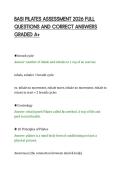 BASI PILATES ASSESSMENT 2026 FULL &NewLine;QUESTIONS AND CORRECT ANSWERS &NewLine;GRADED A&plus;