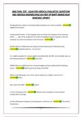 QME FINAL TEST  -QUALIFIED MEDICAL EVALUATOR &vert;QUESTIONS AND VERIFIED ANSWERS&vert;PASS ON FIRST ATTEMPT&vert;BRAND NEW 2026&sol;2027 UPDATE