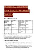 2026&sol;2027 Vermont DLC Server Final Exam Study Guide & S-Tier Master Test Bank