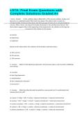 LS7A&colon; Final Exam Questions with Complete Solutions Graded A&plus; 