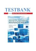 TEST BANK FOR Modern Database Management 13th Edition by JEFFREY A HOFFER ISBN&colon;978-0134773650 COMPLETE GUIDE ALL CHAPTERS COVERED 100&percnt; VERIFIED A&plus; GRADE ASSURED&excl;&excl;&excl;&excl;&excl; NEW LATEST UPDATE&excl;&excl;&excl;&excl;&excl;