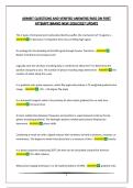 ARMRIT QUESTIONS AND VERIFIED ANSWERS&vert;PASS ON FIRST ATTEMPT&vert;BRAND NEW 2026&sol;2027 UPDATE