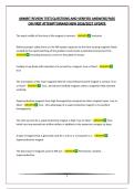 ARMRIT REVIEW TEST&vert;QUESTIONS AND VERIFIED ANSWERS&vert;PASS ON FIRST ATTEMPT&vert;BRAND NEW 2026&sol;2027 UPDATE