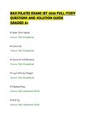 BASI PILATES EXAMS SET 2026 FULL STUDY &NewLine;QUESTIONS AND SOLUTION GUIDE &NewLine;GRADED A&plus;