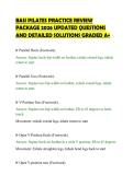 BASI PILATES PACKAGE DEAL 2026 &NewLine;VERIFIED QUESTIONS AND COMPLETE &NewLine;SOLUTIONS GRADED A&plus;