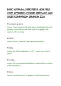 BASIC APPRAISAL PRINCIPLES II HIGH-YIELD &NewLine;COST APPROACH&comma; INCOME APPROACH&comma; AND &NewLine;SALES COMPARISON SUMMARY 2026