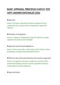 BASIC APPRAISAL PRINCIPLES II MOCK TEST &NewLine;WITH ANSWER RATIONALES 2026
