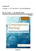 Test Bank For Contemporary Nursing&colon; Issues&comma; Trends&comma; And Management 9th Edition By Barbara Cherry And Susan R&period; Jacob