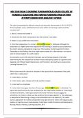 NSG 3100 EXAM 2 &lpar;NURSING FUNDAMENTALS&rpar;-GALEN COLLEGE OF NURSING &vert;QUESTIONS AND VERIFIED ANSWERS&vert;PASS ON FIRST ATTEMPT&vert;BRAND NEW 2026&sol;2027 UPDATE