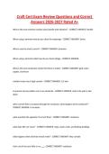 CRAFT CERT 