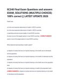 EC248 Final Exam Questions and answers &NewLine;EXAM&comma; SOLUTIONS &lpar;MULTIPLE CHOICES&rpar; &NewLine;100&percnt; correct &vert;&vert; LATEST UPDATE 2026 