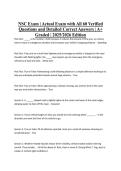NSC Exam &vert; Actual Exam with All 60 Verified Questions and Detailed Correct Answers &vert; A&plus; Graded &vert; 2025&sol;2026 Edition&NewLine;