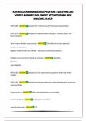 ROPE RESCUE AWARENESS AND OPERATIONS &vert;QUESTIONS AND VERIFIED ANSWERS&vert;PASS ON FIRST ATTEMPT&vert;BRAND NEW 2026&sol;2027 UPDATE