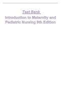 Introduction to Maternity and Pediatric Nursing 9th Edition