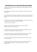 SOWK RESEARCH QUIZ 1 EXAM QUESTIONS AND ANSWERS
