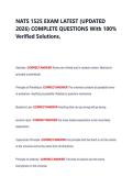 NATS 1525 EXAM LATEST &lpar;UPDATED &NewLine;2026&rpar; COMPLETE QUESTIONS With 100&percnt; &NewLine;Verified Solutions&comma; 