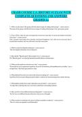 CRASH COURSE U&period;S&period; HISTORY -1 EXAM WITH COMPLETE QUESTIONS AND ANSWERS GRADED A&plus;&NewLine;