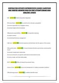 MICC ENHANCED COR TRAINING EXAM -CONTRACTING OFFICER&rsquo;S REPRESENTATIVE &vert;QUESTIONS AND VERIFIED ANSWERS&vert;PASS ON FIRST ATTEMPT&vert;BRAND NEW 2026&sol;2027 UPDATE