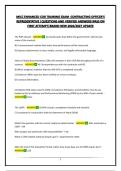 MICC ENHANCED COR TRAINING EXAM -CONTRACTING OFFICER&rsquo;S REPRESENTATIVE &vert;QUESTIONS AND VERIFIED ANSWERS&vert;PASS ON FIRST ATTEMPT&vert;BRAND NEW 2026&sol;2027 UPDATE