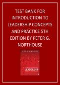 Test Bank for Introduction to Leadership Concepts and Practice 5th Edition Peter G&period; Northouse