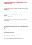 AMAZON DRIVER ASSESSMENT 2026 ACTUAL QUESTIONS WITH VERIFIED SOLUTIONS&period;&NewLine;